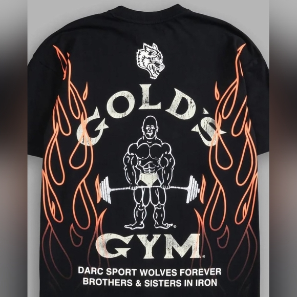 Darc Sport Other - Darc Sport x Gold's Gym Crossover L Oversized Blk Tee